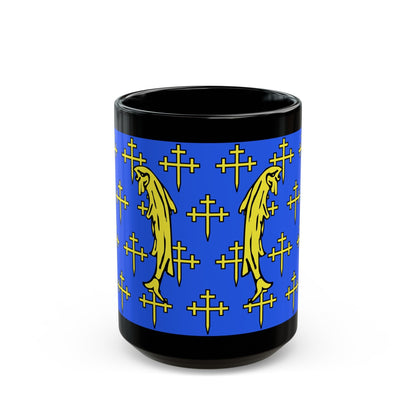 Flag of Meuse France 2 - Black Coffee Mug-15oz-The Sticker Space