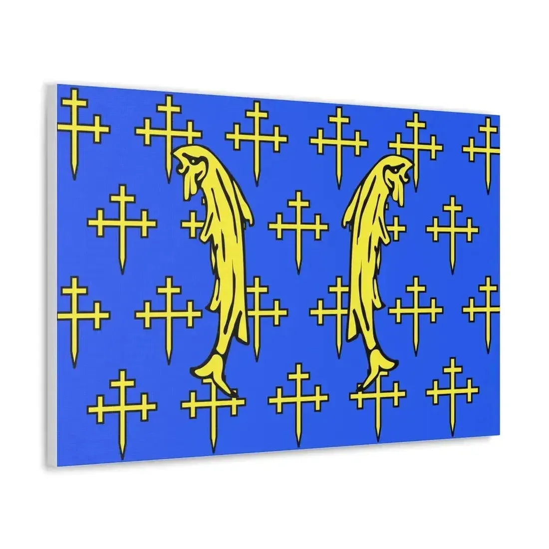 Flag of Meuse France 2 - Canvas Wall Art - The Sticker Space