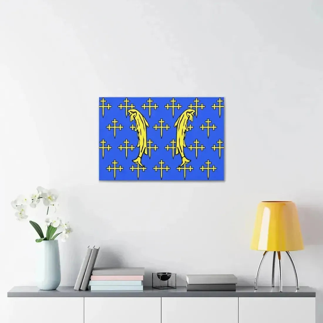 Flag of Meuse France 2 - Canvas Wall Art - The Sticker Space