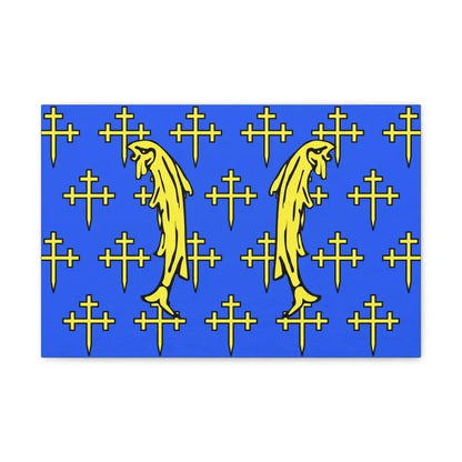 Flag of Meuse France 2 - Canvas Wall Art - The Sticker Space