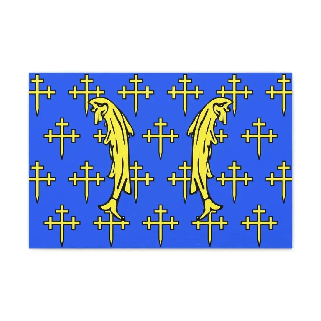 Flag of Meuse France 2 - Canvas Wall Art - The Sticker Space