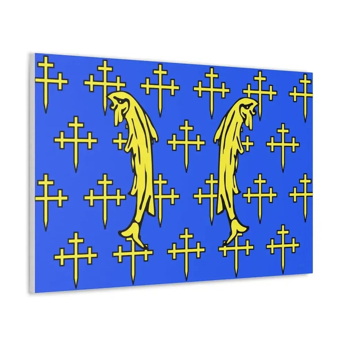 Flag of Meuse France 2 - Canvas Wall Art - The Sticker Space