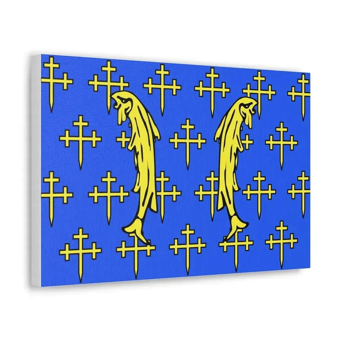 Flag of Meuse France 2 - Canvas Wall Art - The Sticker Space