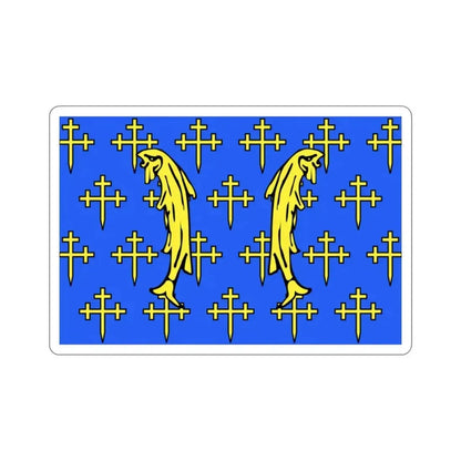 Flag of Meuse France 2 STICKER Vinyl Die-Cut Decal 2 Inch - The Sticker Space