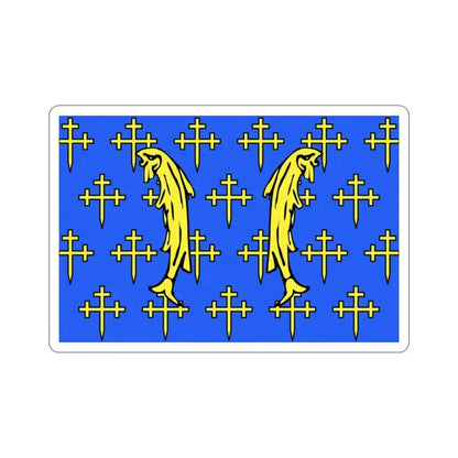 Flag of Meuse France 2 STICKER Vinyl Die-Cut Decal 2 Inch - The Sticker Space
