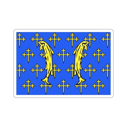 Flag of Meuse France 2 STICKER Vinyl Die-Cut Decal 3 Inch - The Sticker Space
