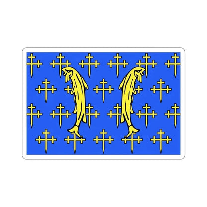 Flag of Meuse France 2 STICKER Vinyl Die-Cut Decal 4 Inch - The Sticker Space