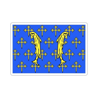 Flag of Meuse France 2 STICKER Vinyl Die-Cut Decal 5 Inch - The Sticker Space