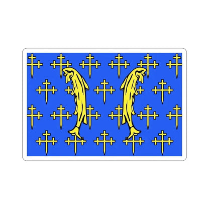 Flag of Meuse France 2 STICKER Vinyl Die-Cut Decal 5 Inch - The Sticker Space