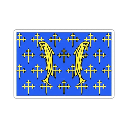 Flag of Meuse France 2 STICKER Vinyl Die-Cut Decal 6 Inch - The Sticker Space