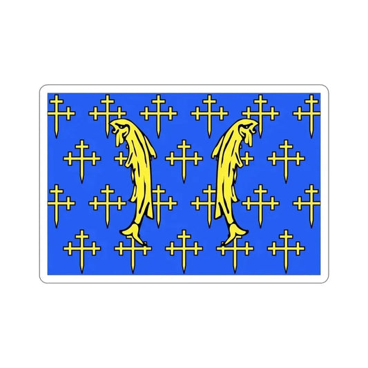 Flag of Meuse France 2 STICKER Vinyl Die-Cut Decal 6 Inch - The Sticker Space