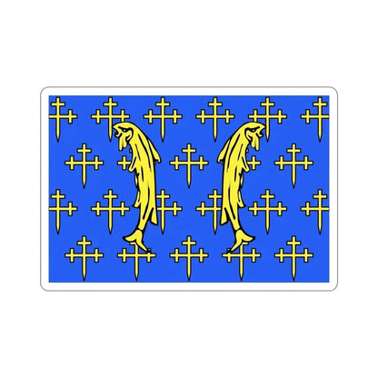 Flag of Meuse France 2 STICKER Vinyl Die-Cut Decal 6 Inch - The Sticker Space