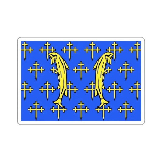 Flag of Meuse France 2 STICKER Vinyl Die-Cut Decal 6 Inch - The Sticker Space