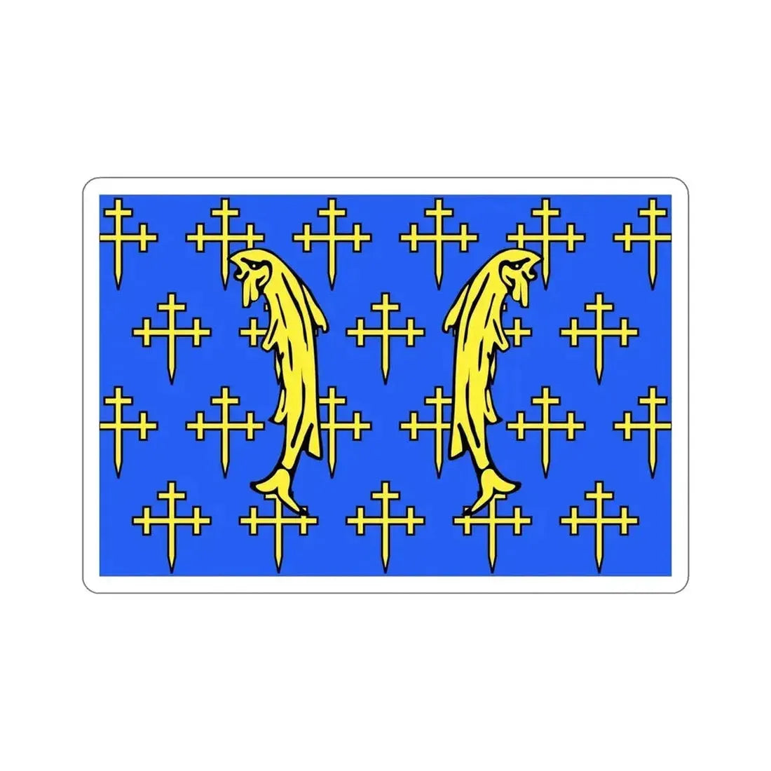 Flag of Meuse France 2 STICKER Vinyl Die-Cut Decal - The Sticker Space