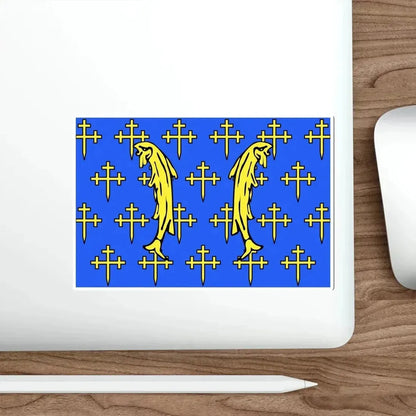 Flag of Meuse France 2 STICKER Vinyl Die-Cut Decal - The Sticker Space