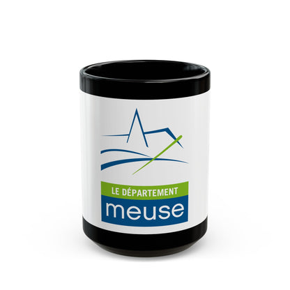 Flag of Meuse France - Black Coffee Mug-15oz-The Sticker Space