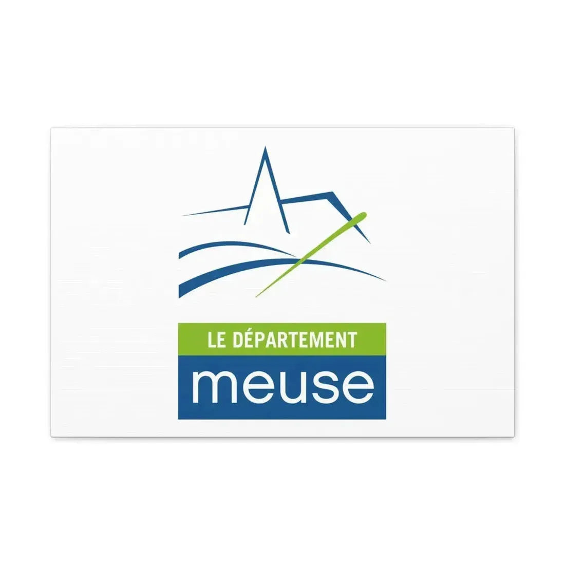 Flag of Meuse France - Canvas Wall Art 24″ x 16″ 1.25" - The Sticker Space
