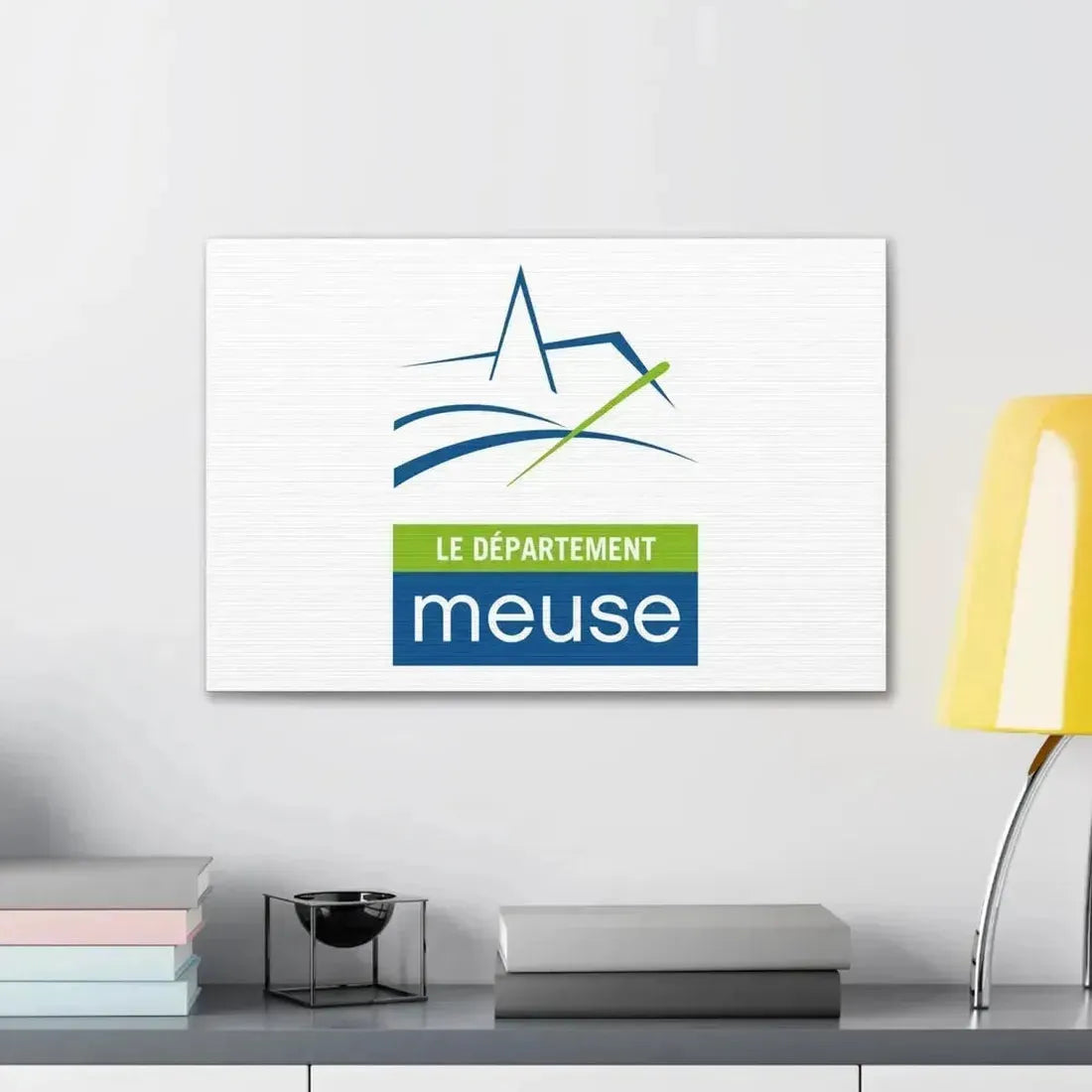 Flag of Meuse France - Canvas Wall Art - The Sticker Space