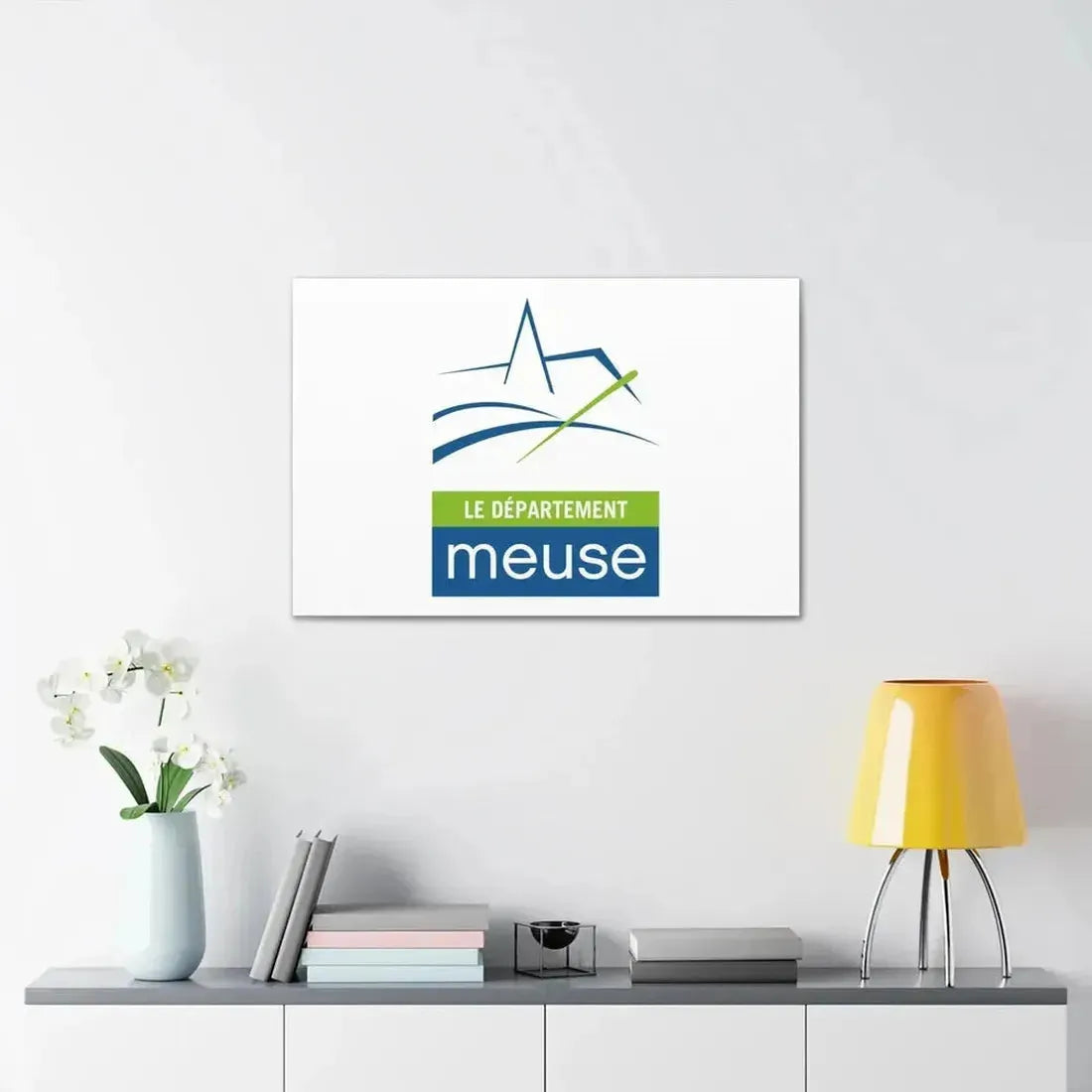 Flag of Meuse France - Canvas Wall Art - The Sticker Space