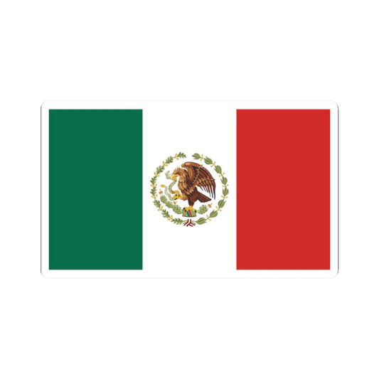 Flag of Mexico 1934-1968 (Mexico) STICKER Vinyl Kiss-Cut Decal 2 Inch White - The Sticker Space