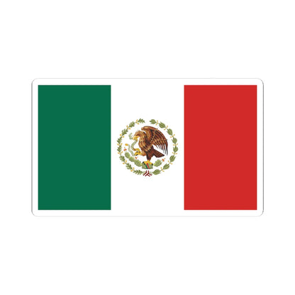 Flag of Mexico 1934-1968 (Mexico) STICKER Vinyl Kiss-Cut Decal 4 Inch White - The Sticker Space