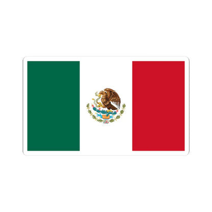 Flag of Mexico (Mexico) STICKER Vinyl Kiss-Cut Decal 3 Inch White - The Sticker Space