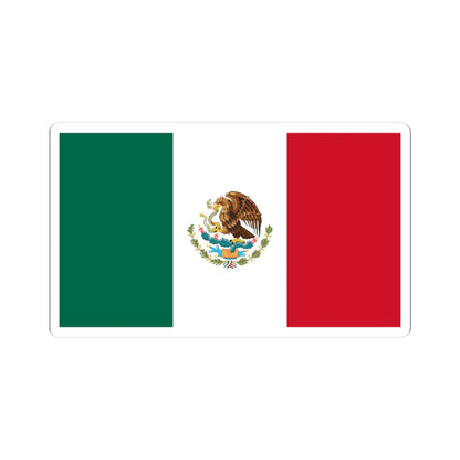 Flag of Mexico (Mexico) STICKER Vinyl Kiss-Cut Decal 4 Inch White - The Sticker Space