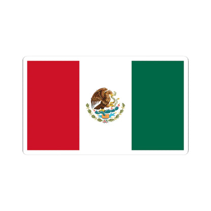 Flag of Mexico reverse (Mexico) STICKER Vinyl Kiss-Cut Decal 3 Inch White - The Sticker Space