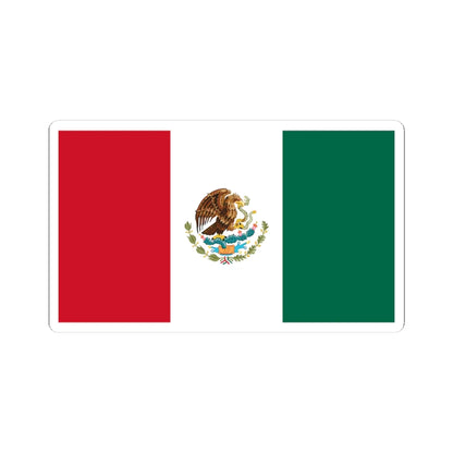 Flag of Mexico reverse (Mexico) STICKER Vinyl Kiss-Cut Decal 4 Inch White - The Sticker Space