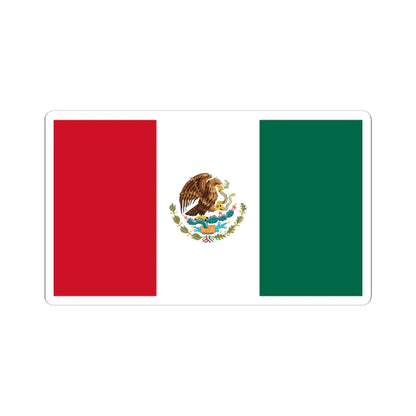 Flag of Mexico reverse (Mexico) STICKER Vinyl Kiss-Cut Decal 6 Inch White - The Sticker Space