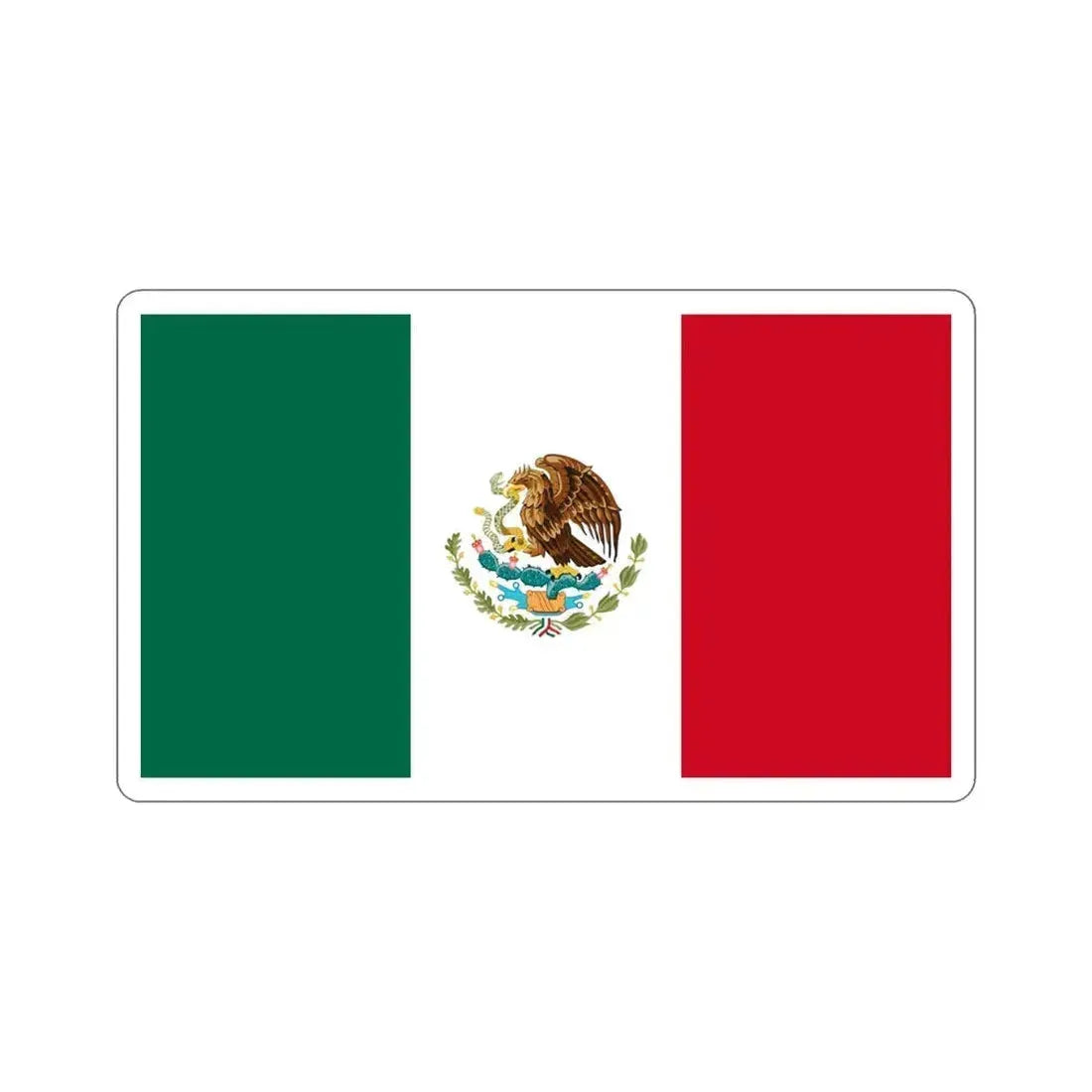 Flag of Mexico STICKER Vinyl Die-Cut Decal 4 Inch - The Sticker Space