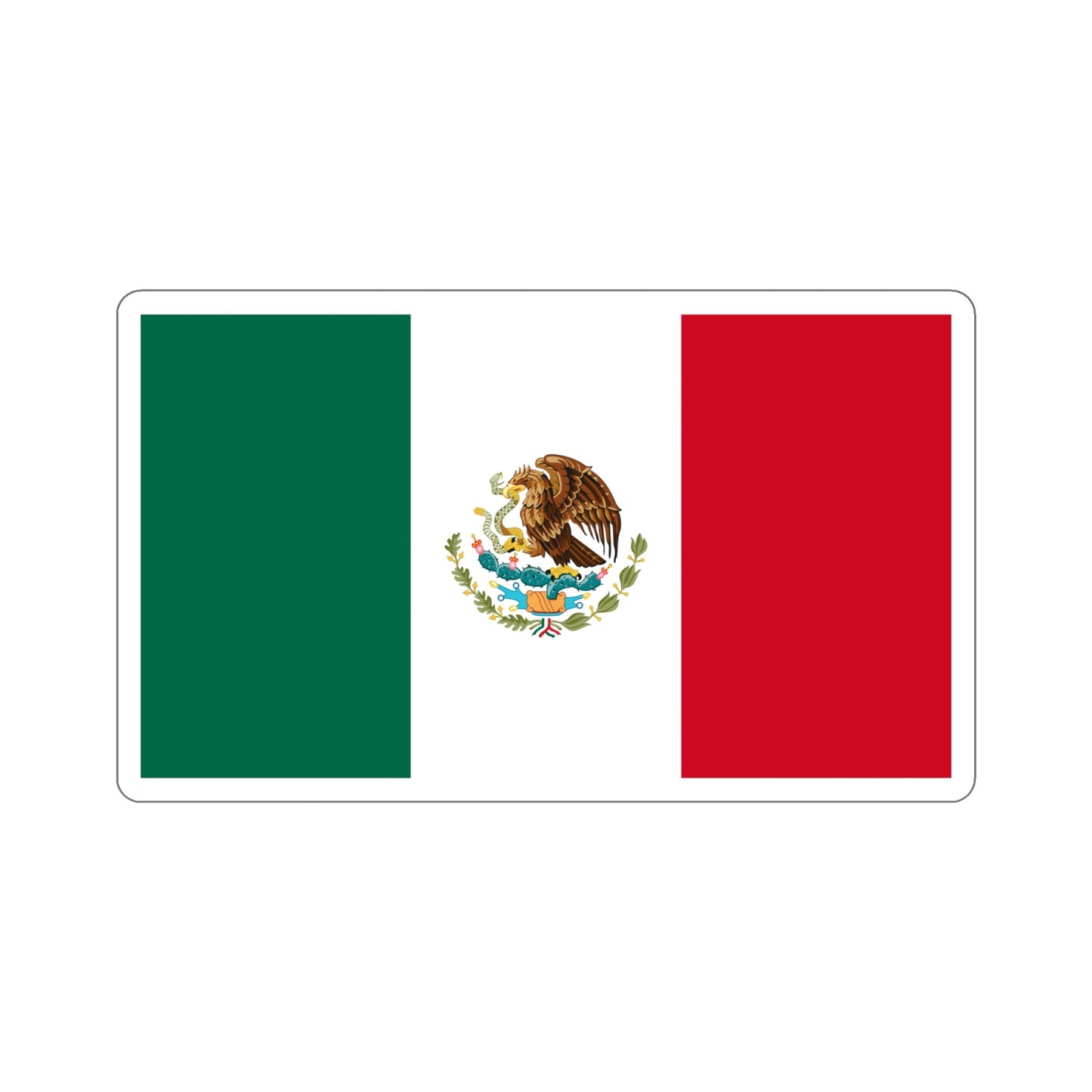 Flag of Mexico STICKER Vinyl Die-Cut Decal-6 Inch-The Sticker Space