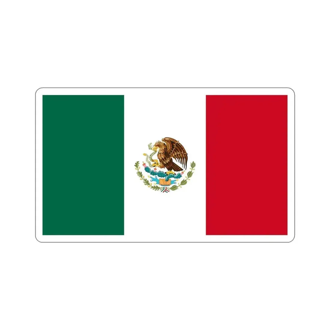 Flag of Mexico STICKER Vinyl Die-Cut Decal 6 Inch - The Sticker Space