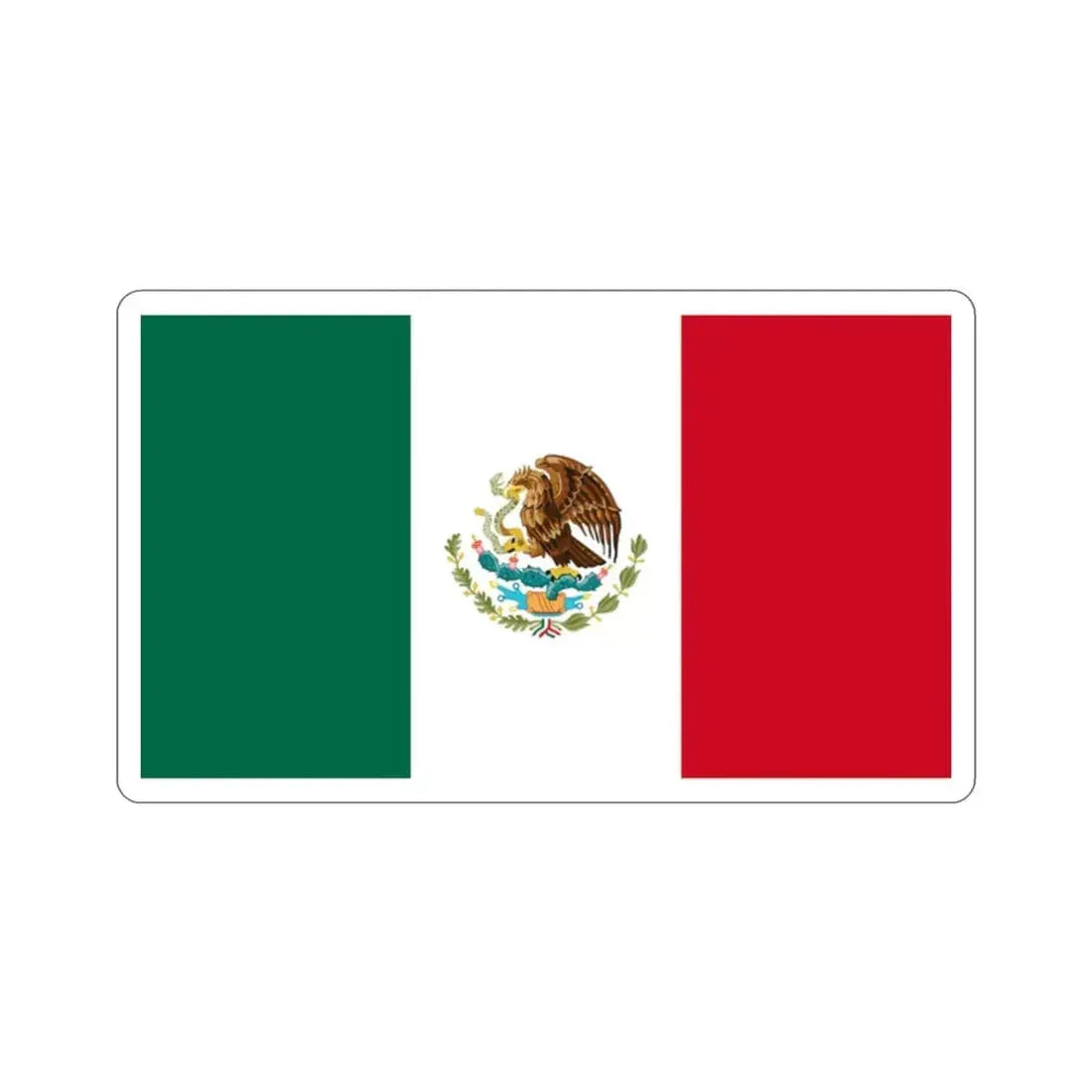 Flag of Mexico STICKER Vinyl Die-Cut Decal - The Sticker Space