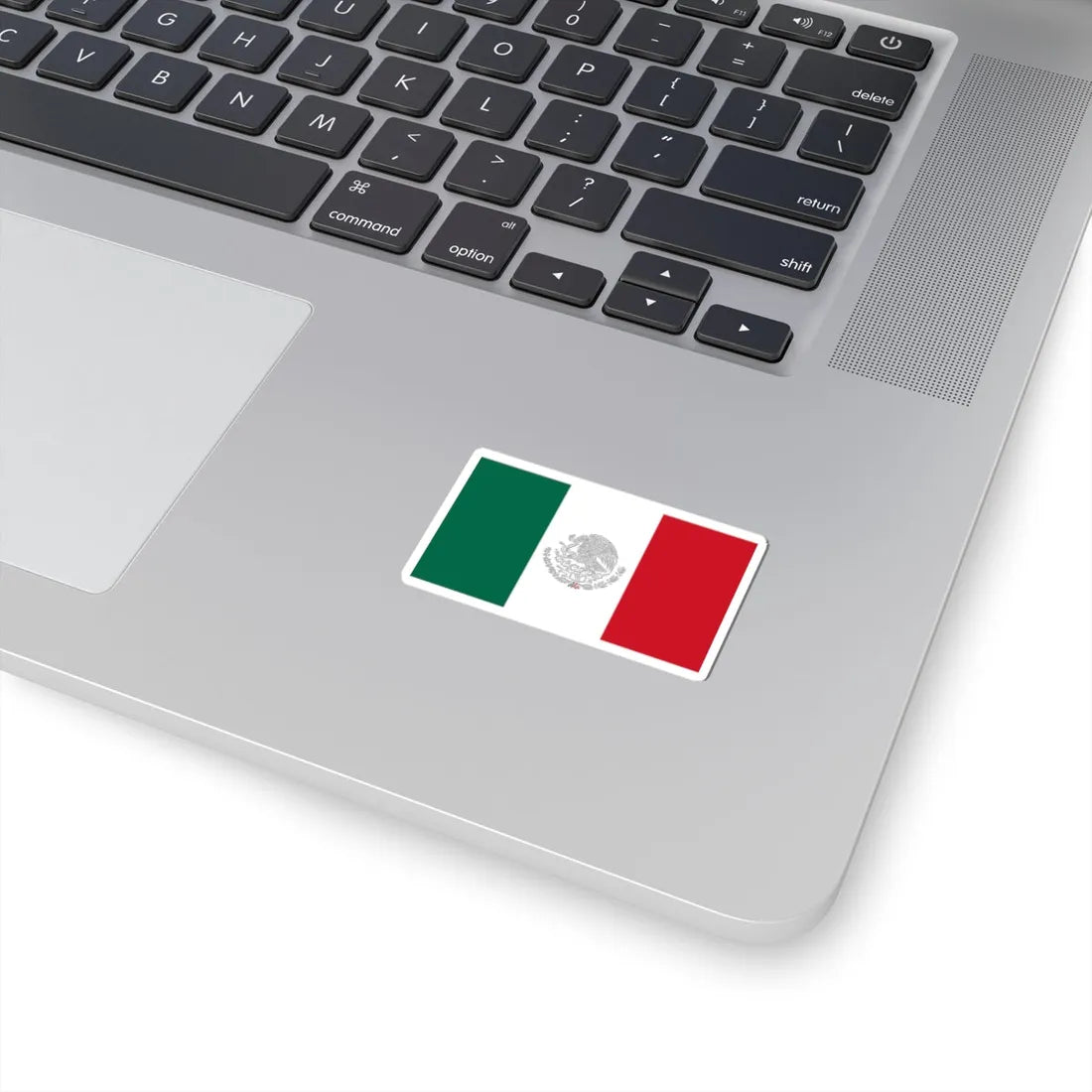 Flag of Mexico with Silver Arms (Mexico) STICKER Vinyl Kiss-Cut Decal - The Sticker Space