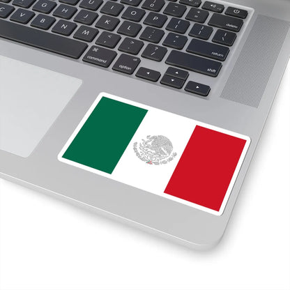 Flag of Mexico with Silver Arms (Mexico) STICKER Vinyl Kiss-Cut Decal - The Sticker Space