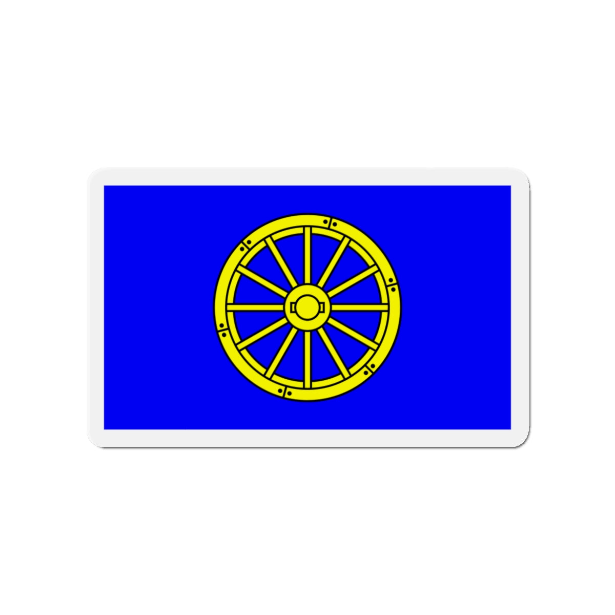 Flag of Mġarr 1993 to 2000 Malta - Die-Cut Magnet-3" x 3"-The Sticker Space