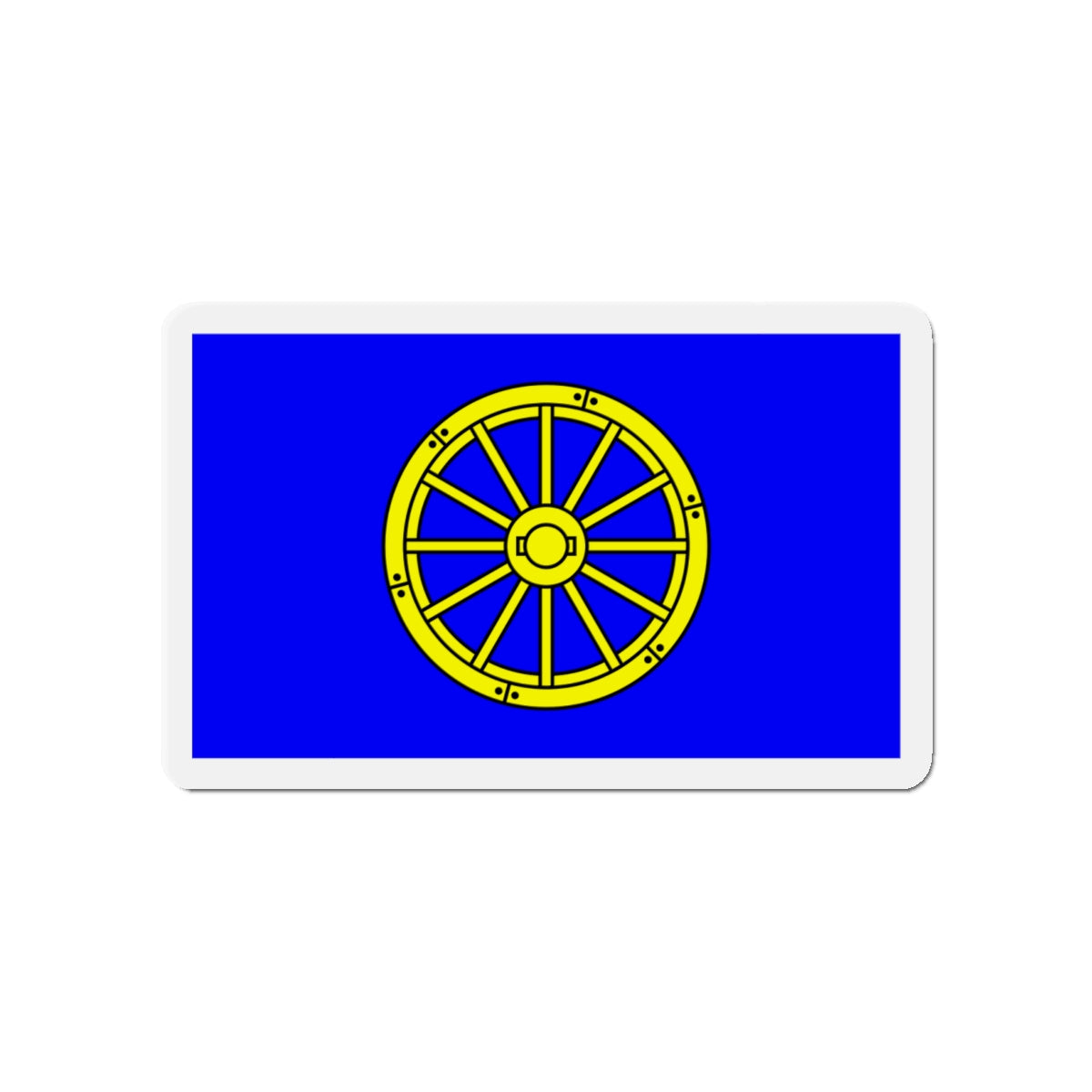 Flag of Mġarr 1993 to 2000 Malta - Die-Cut Magnet-4" x 4"-The Sticker Space