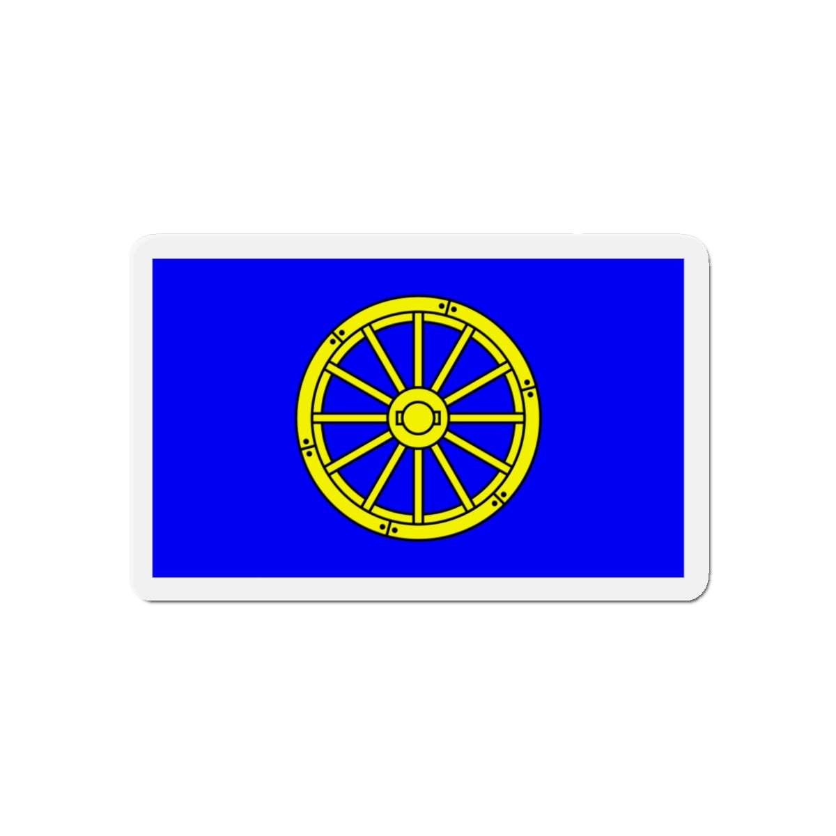 Flag of Mġarr 1993 to 2000 Malta - Die-Cut Magnet-5" x 5"-The Sticker Space