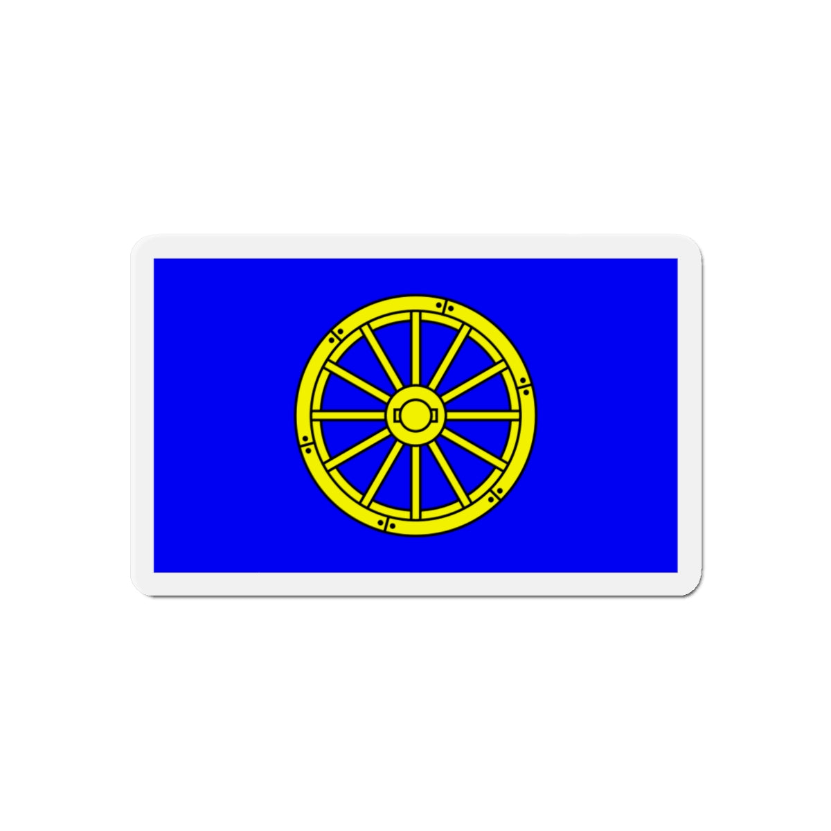 Flag of Mġarr 1993 to 2000 Malta - Die-Cut Magnet-6 × 6"-The Sticker Space