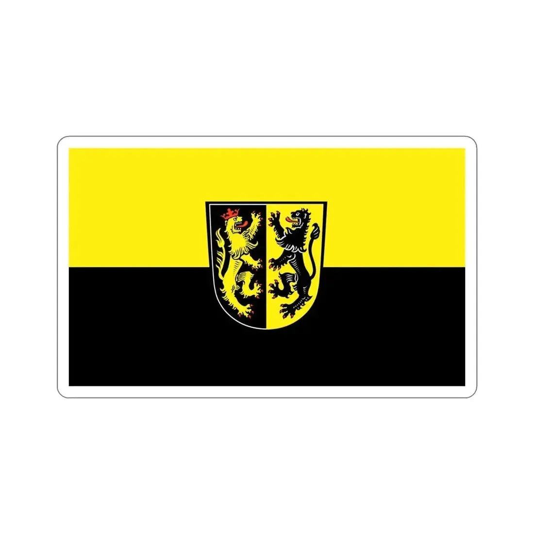 Flag of Mühldorf Germany STICKER Vinyl Die-Cut Decal 6 Inch - The Sticker Space