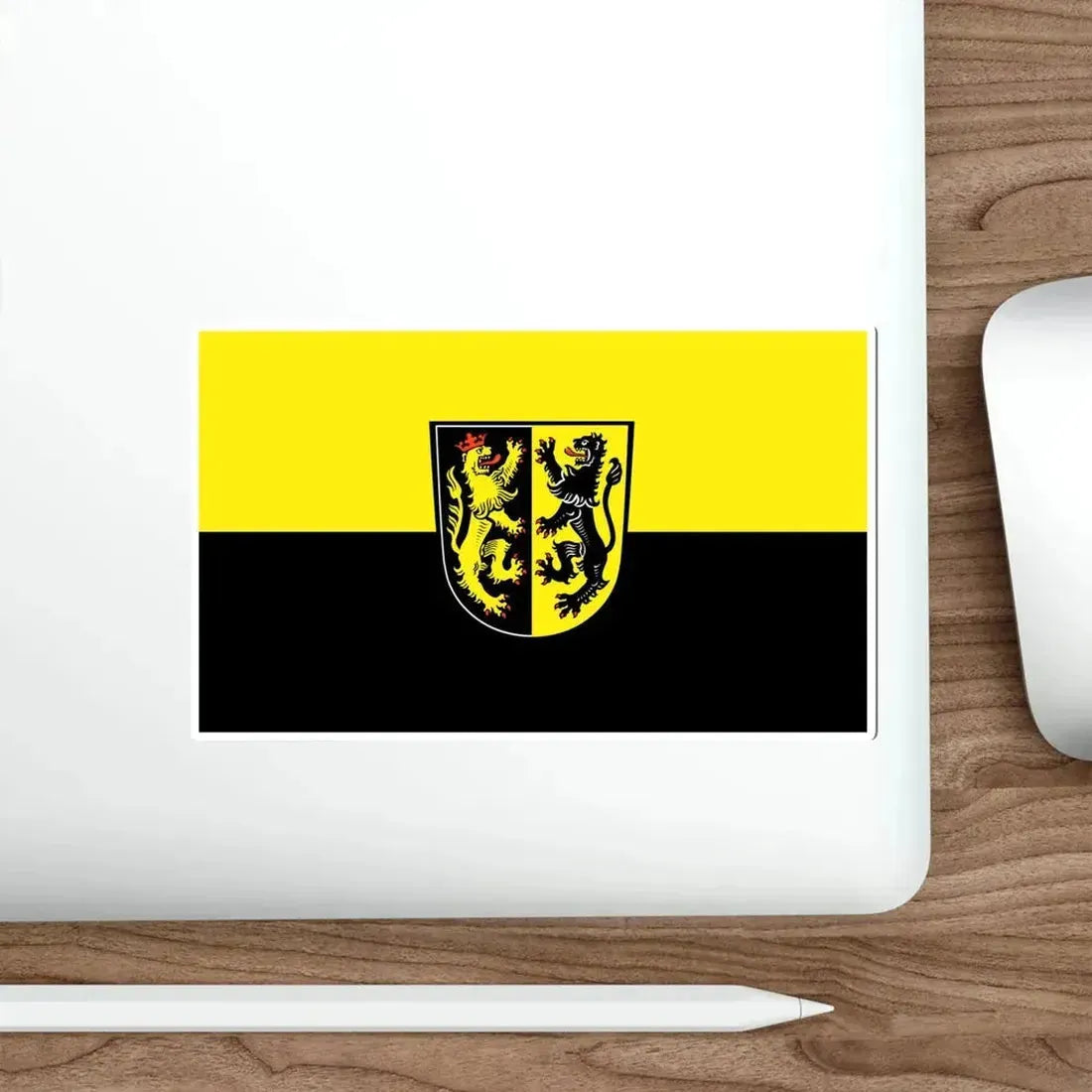 Flag of Mühldorf Germany STICKER Vinyl Die-Cut Decal - The Sticker Space