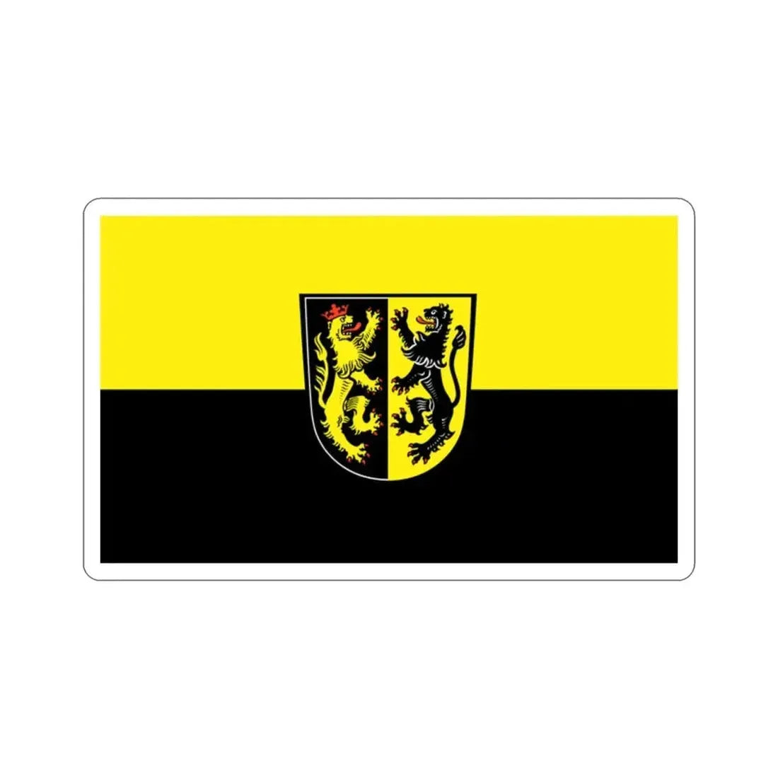 Flag of Mühldorf Germany STICKER Vinyl Die-Cut Decal - The Sticker Space