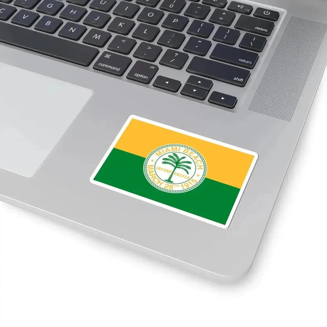 Flag of Miami Beach Florida (United States) STICKER Vinyl Kiss-Cut Decal - The Sticker Space