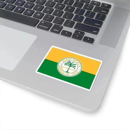 Flag of Miami Beach Florida (United States) STICKER Vinyl Kiss-Cut Decal - The Sticker Space