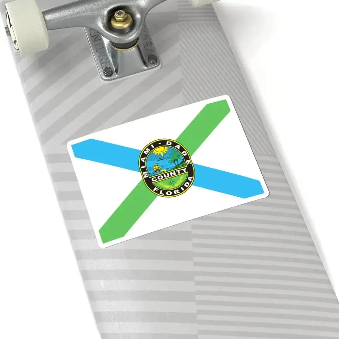 Flag of Miami-Dade County Florida (United States) STICKER Vinyl Kiss-Cut Decal - The Sticker Space