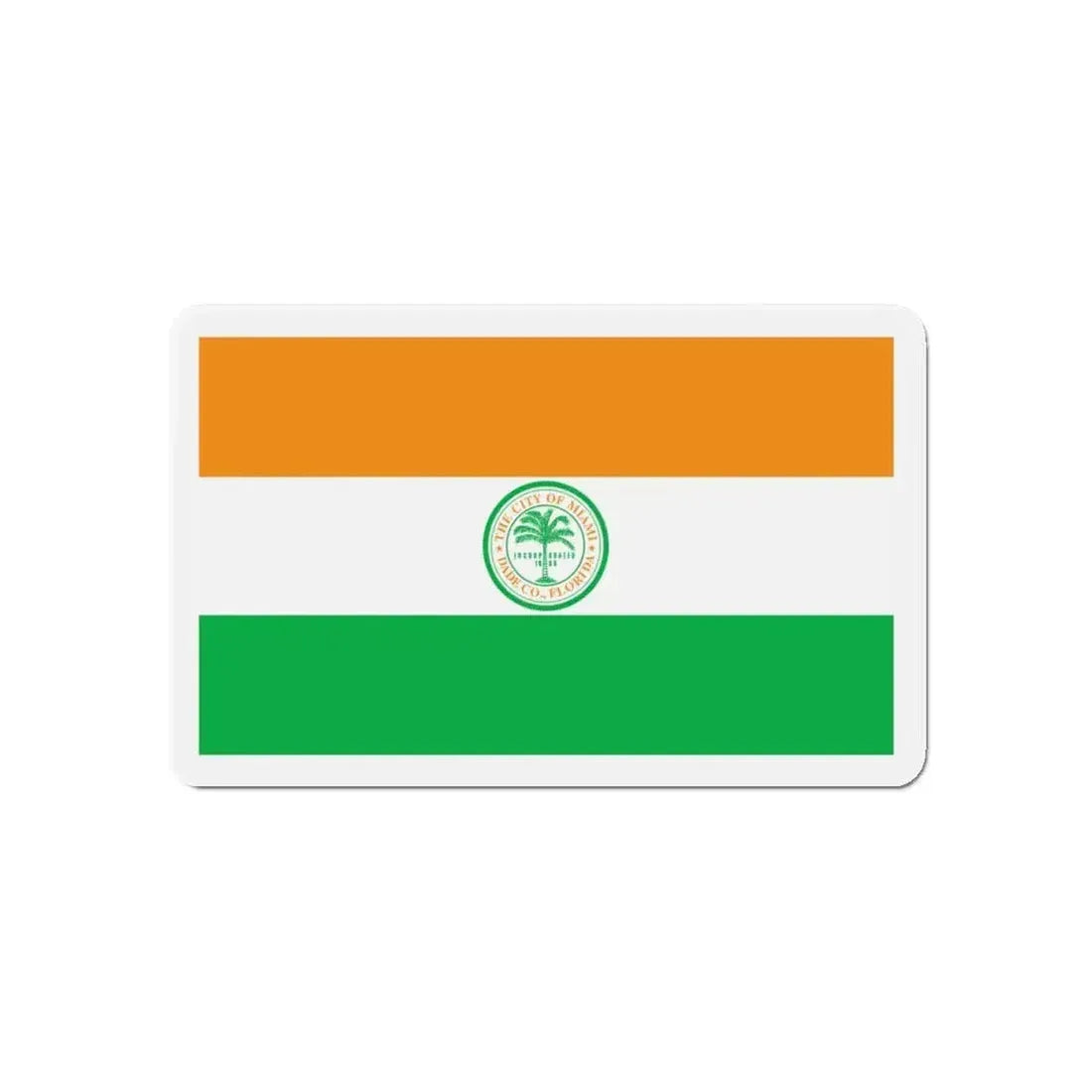 Flag of Miami Florida - Refrigerator Magnet - The Sticker Space