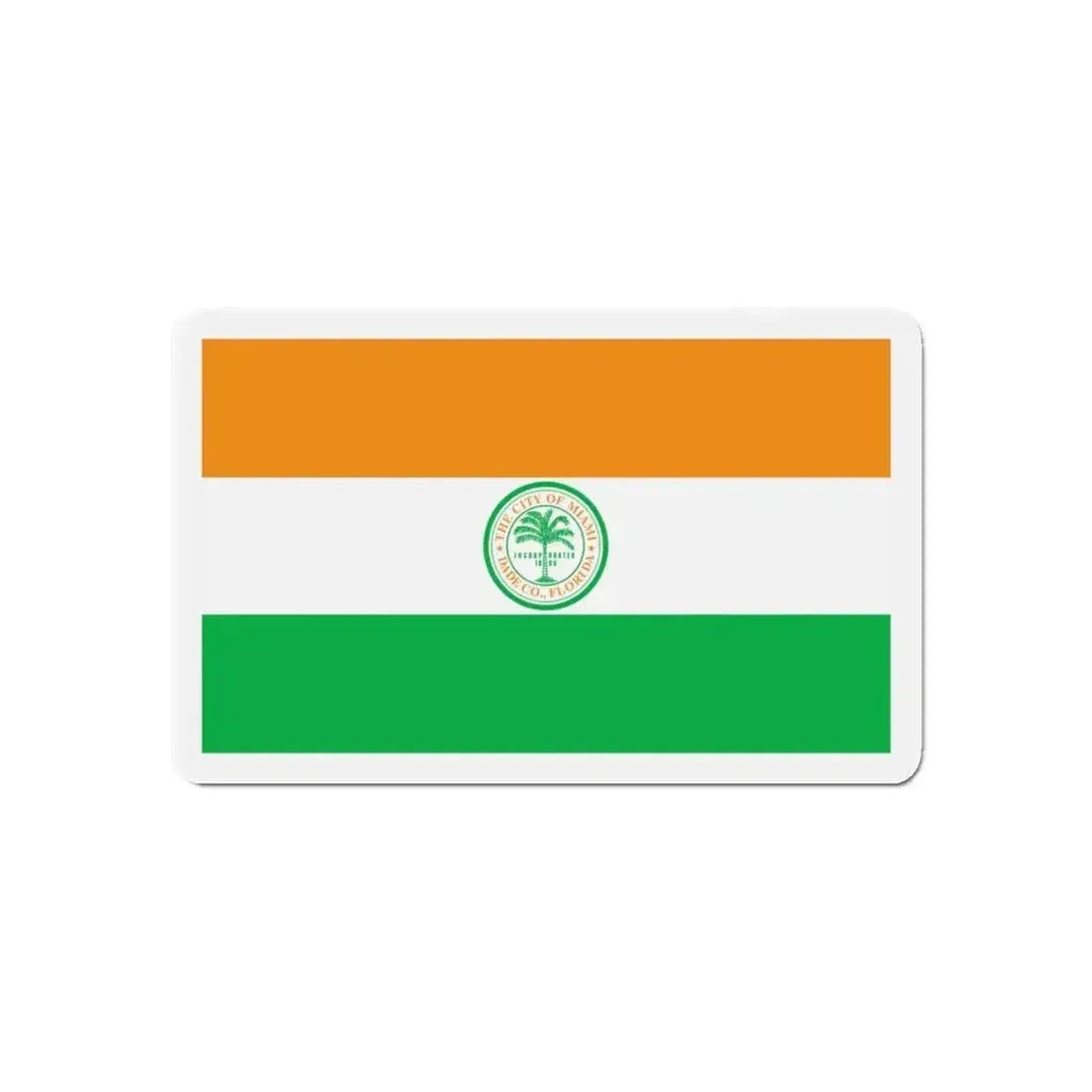 Flag of Miami Florida - Refrigerator Magnet - The Sticker Space