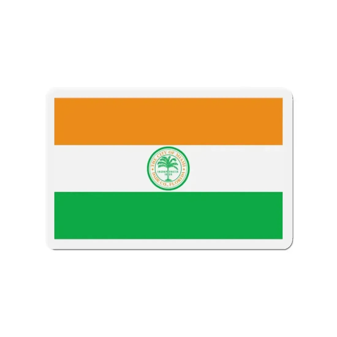 Flag of Miami Florida - Refrigerator Magnet - The Sticker Space
