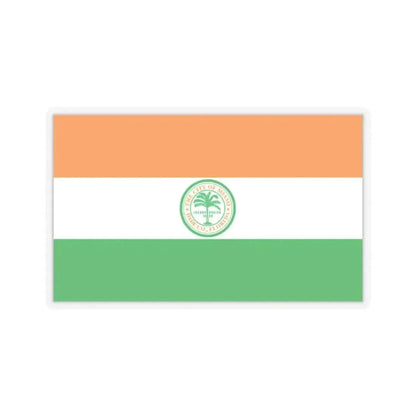 Flag of Miami, Florida - STICKER Vinyl Kiss-Cut Decal 2 Inch Transparent - The Sticker Space